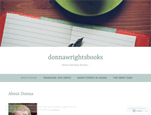 Tablet Screenshot of donnawrightsbooks.com